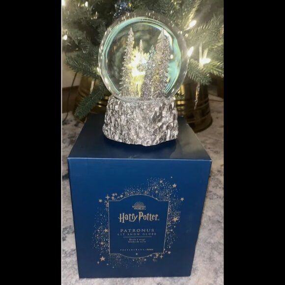 Pottery Barn Harry Potter Patronus Snow Globe, Brand New! - Picture 2 of 4